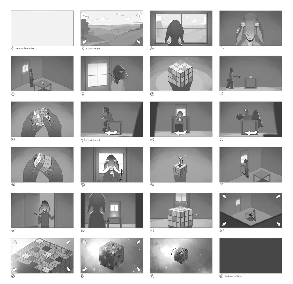 3D Animation – Escape Room — BU FP Storyboard Direction Final