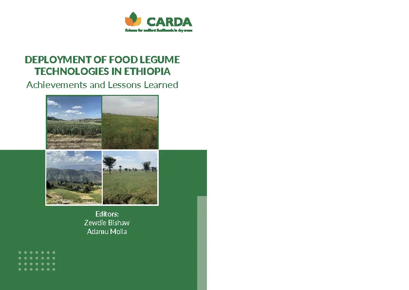 Book layout – ICARDA, 01 Knowledge product - Food Legume Technologies in Ethiopia (ICARDA 2022) Page 001