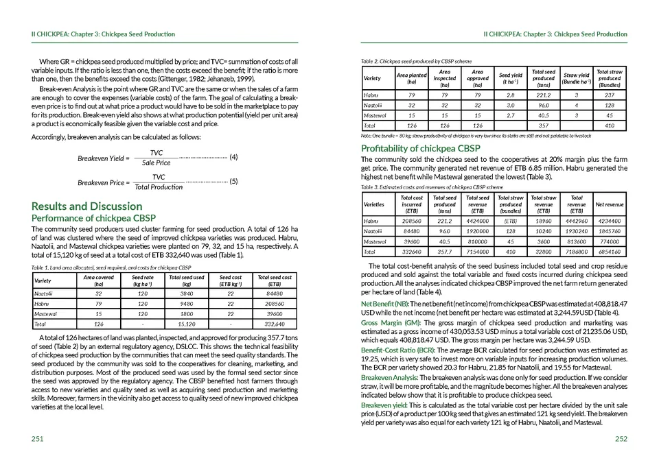 Book layout – ICARDA, 01 Knowledge product - Food Legume Technologies in Ethiopia (ICARDA 2022) Page 130