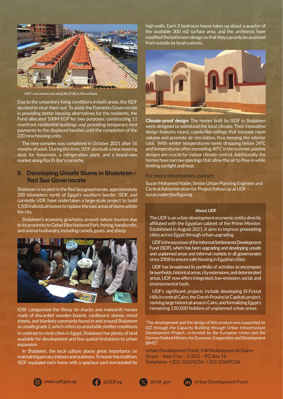 Brochure Design – GIZ — GIZ UDF FactSheet04 Final En, page 2