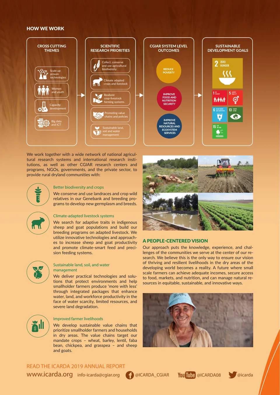 Brochure Design – ICARDA — ICARDA- Who We Are and What We Do - Mar2020, page 2