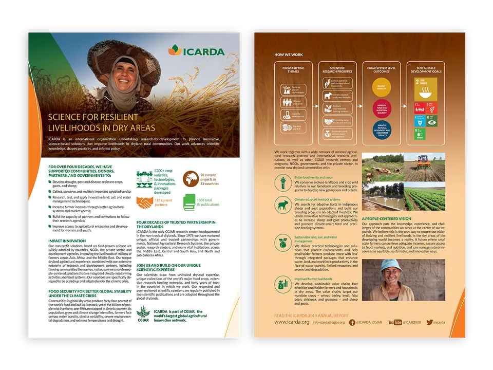 Brochure Design – ICARDA