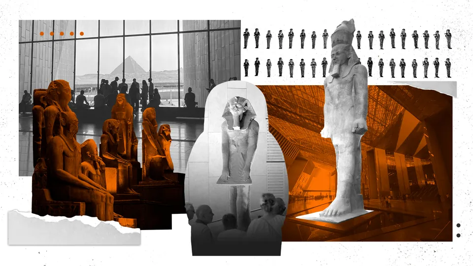 Collage Design – TNA — Grand Egyptian Museum Illustration