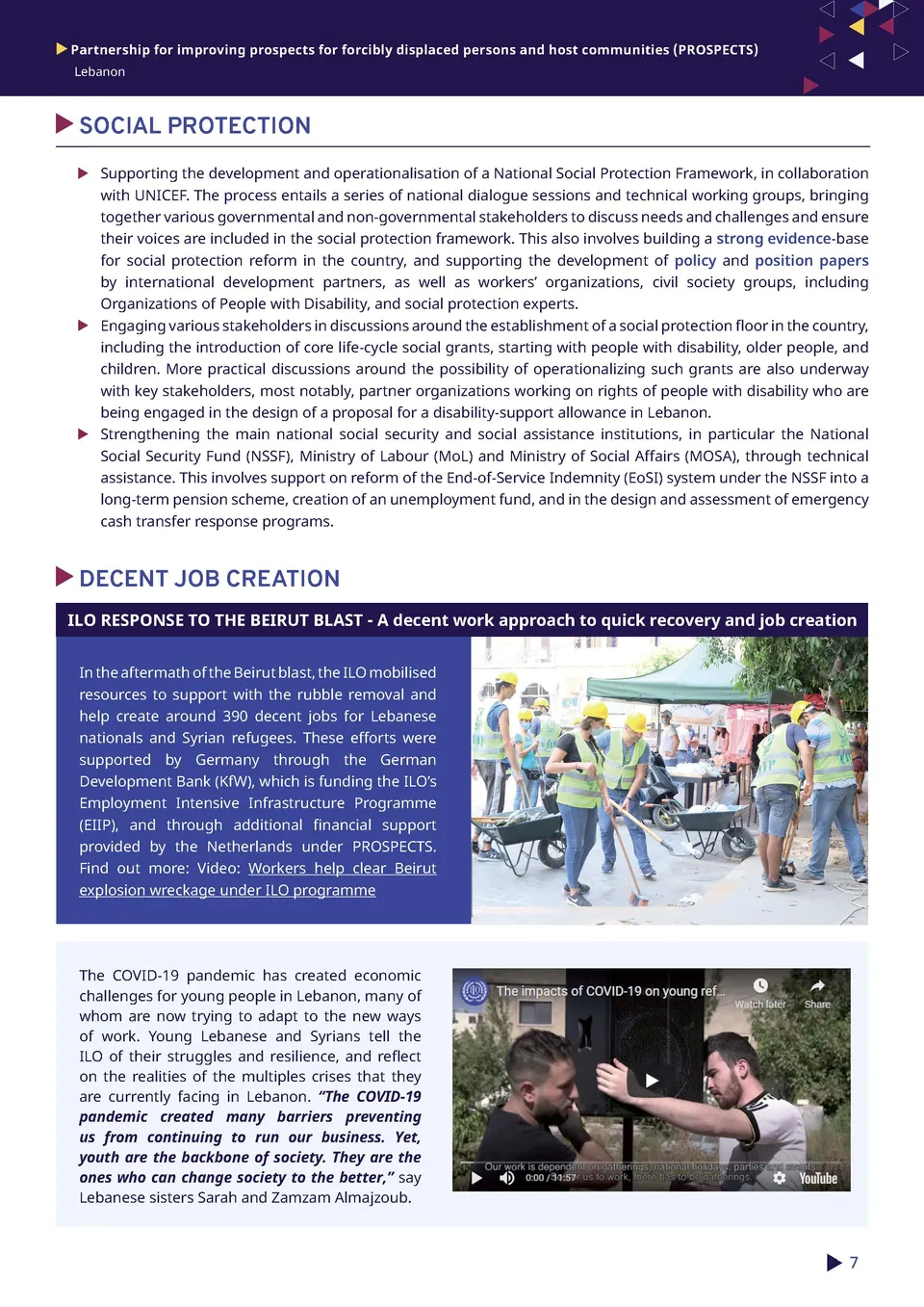 Report Layout – ILO — 6
