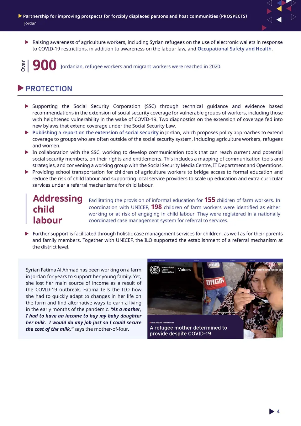 Report Layout – ILO — 4