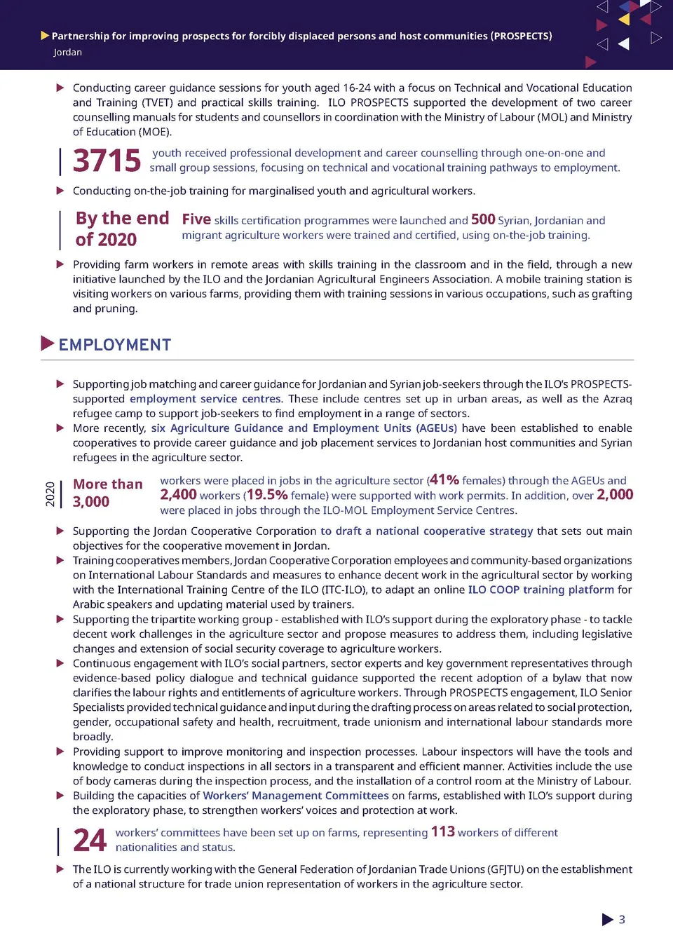 Report Layout – ILO — 3